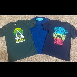 Hurley Columbia sportswear and Dsg tee shirts